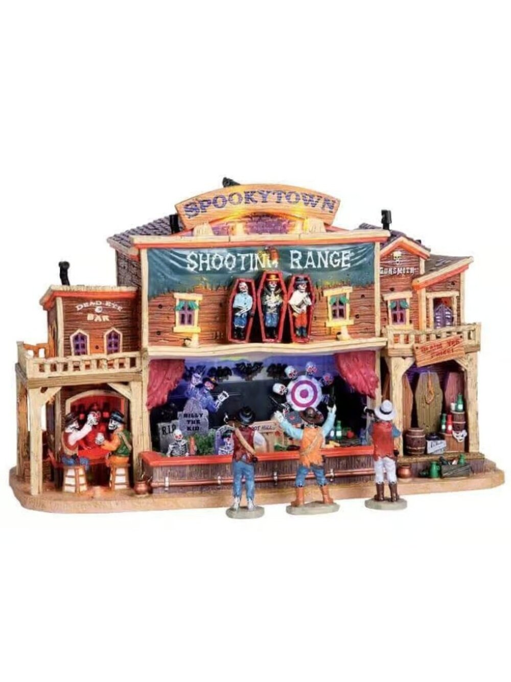 Lemax Spooky Town Shooting Range 05013 RARE 2010 Retired Animated w/ Box